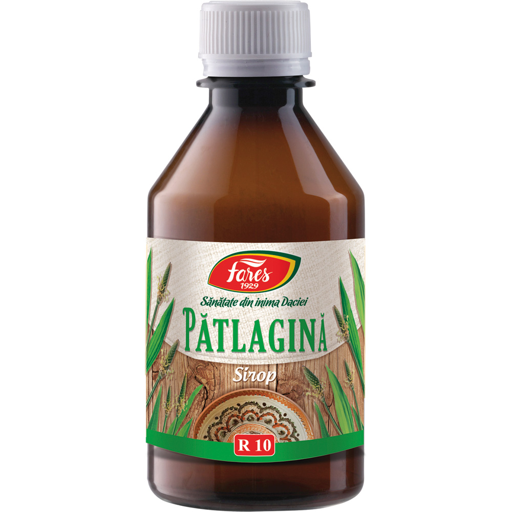 Sirop Patlagina, R10, 250 ml, Fares