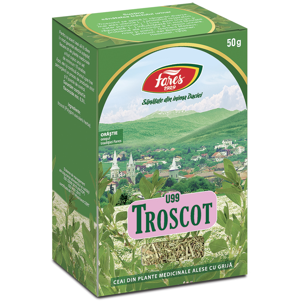 Ceai Troscot iarba U 99, 50 g, Fares