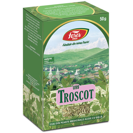 Ceai Troscot iarba, U99, 50 g, Fares