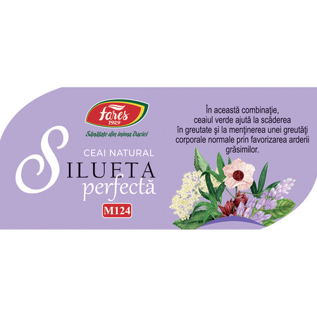 Ceai Silueta Perfecta 2  controlul greutatii, 20 plicuri, Fares 623753