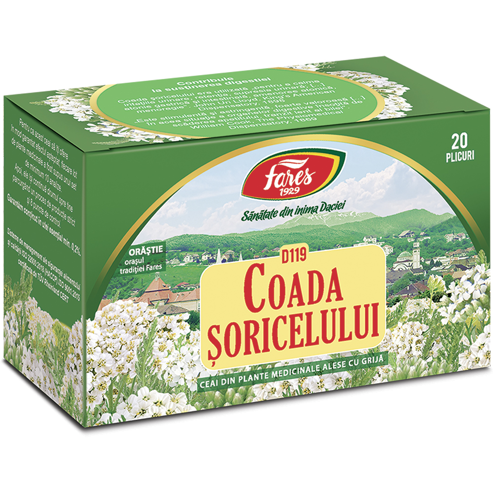 Ceai Coada Soricelului D 119, 20 plicuri, Fares