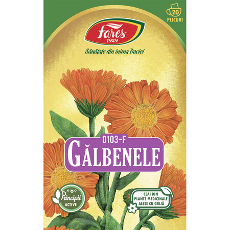 Ceai de galbenele D 103, 20 plicuri, Fares 618281