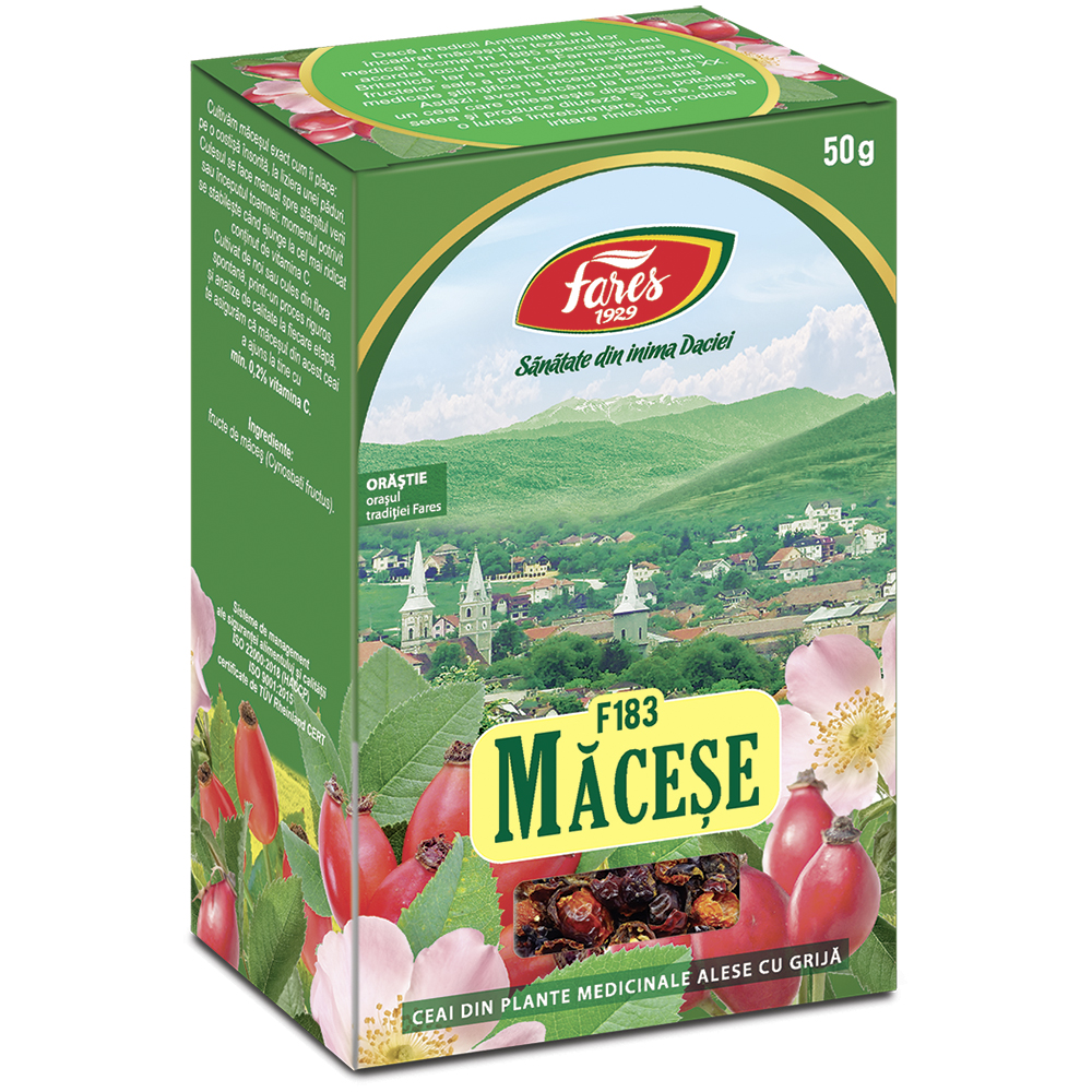 Ceai Macese fructe F 183, 50 g, Fares