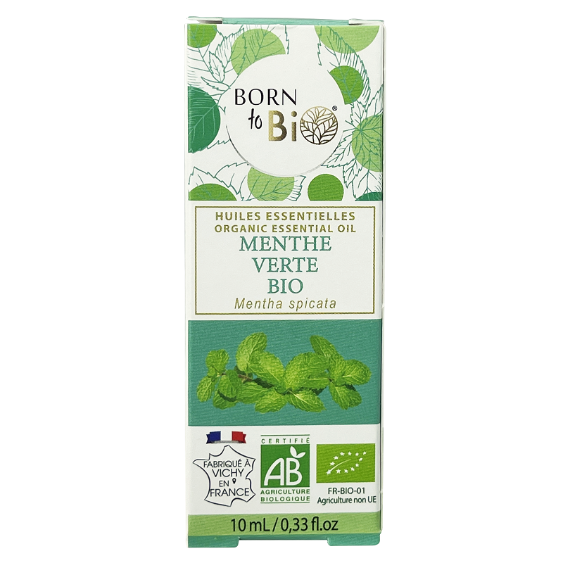 Ulei Esential de Menta Verde Bio, 10 ml, Born to Bio