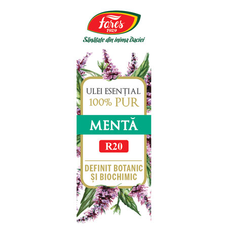 Ulei esential de menta R20, 10 ml, Fares 620804