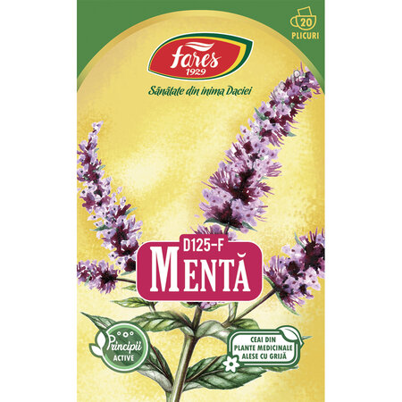 Ceai de menta D 125, 20 plicuri, Fares 618427
