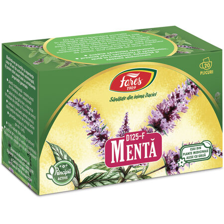 Ceai de menta D125, 20 plicuri, Fares