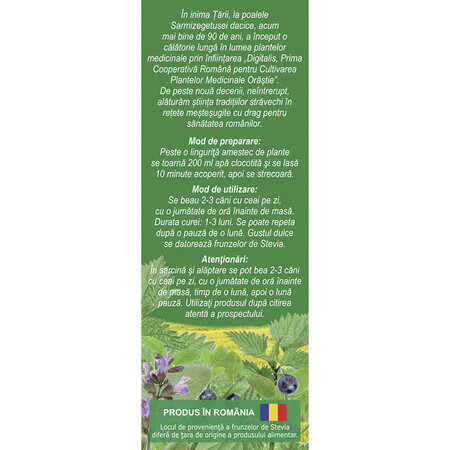 Ceai Glicostat M96, 50 g, Fares 623516