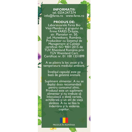 Hepatofit Forte D100, 63 capsule, Fares 614433