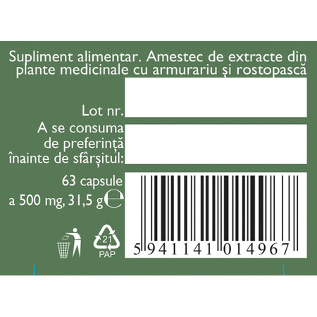 Hepatofit Forte D100, 63 capsule, Fares 614434