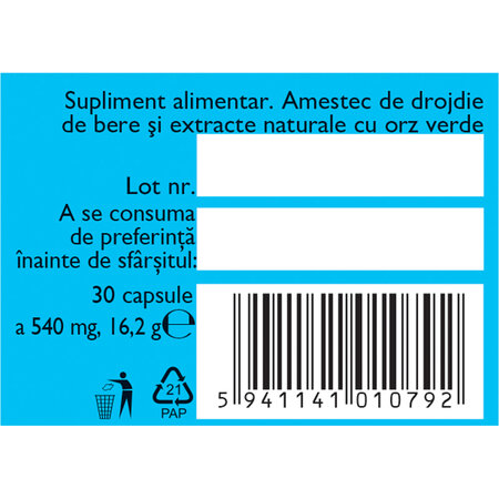 Magneziu marin + B6, F178, 30 capsule, Fares 614217