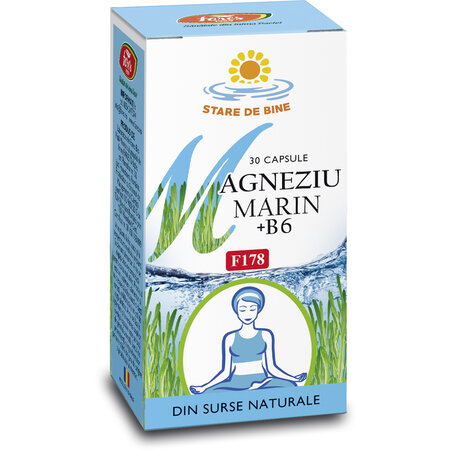 Supliment alimentar Magneziu + B6, F178, 30 capsule, Fares