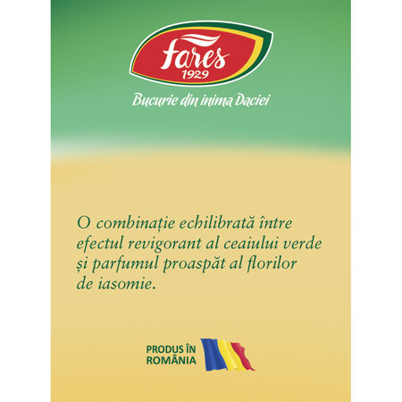 Ceai verde cu iasomie, 20 plicuri, Fares 623867