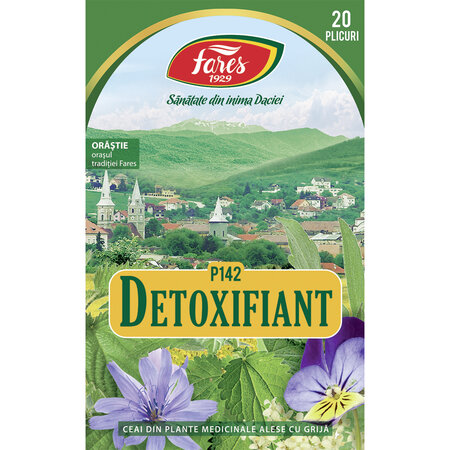 Ceai Detoxifiant, P142, 20 plicuri, Fares 623903