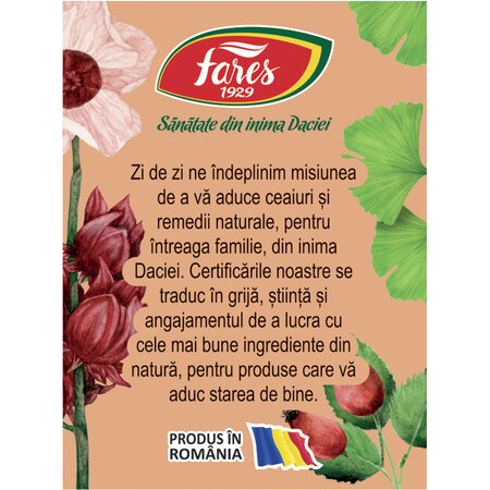 Ceai Picioare Usoare C33, 20 plicuri, Fares 623473