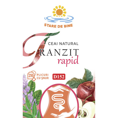 Ceai Tranzit Rapid D152, 20 plicuri, Fares 623744
