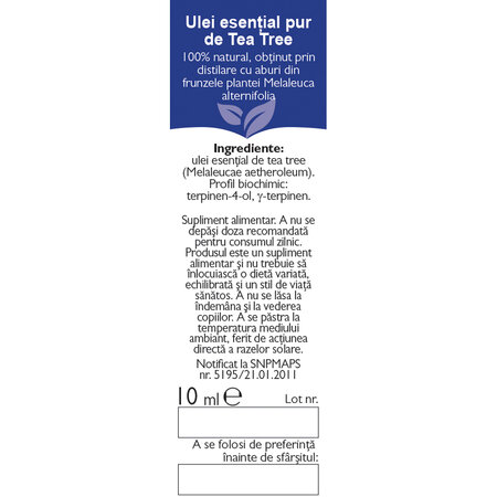 Ulei esential de tea tree A12, 10 ml, Fares 620821