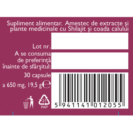 Osteo Plant cu Shilajit L98, 30 capsule, Fares 614276