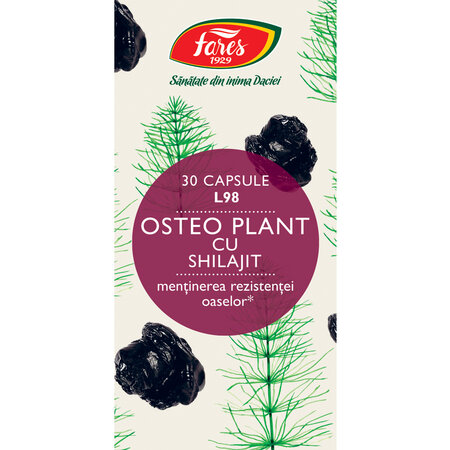 Osteo Plant cu Shilajit L98, 30 capsule, Fares 614273