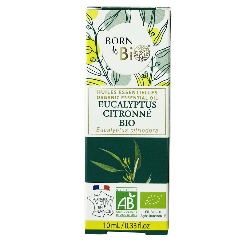 Ulei Esential de Eucalipt Citronat Bio, 10 ml, Born to Bio