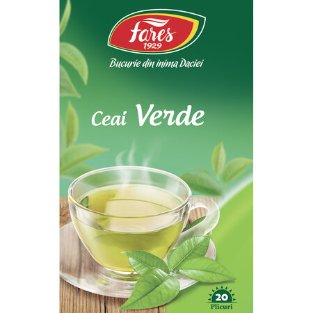 Ceai Verde, 20 plicuri, Fares 623643