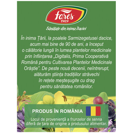 Ceai Laxativ, D50, 20 plicuri, Fares 623542