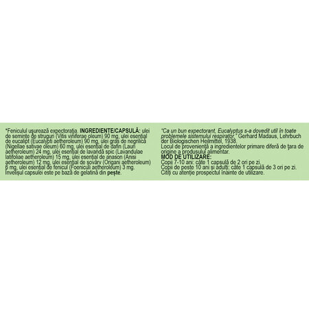 Plantusin usureaza expectoratia R18, 15 capsule, Fares 614320