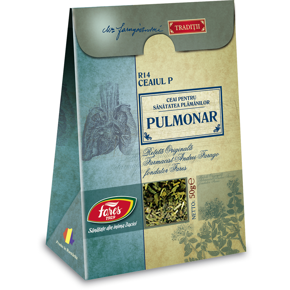 Ceai Pulmonar, R14, 50 g, Fares