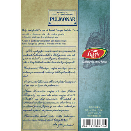 Ceai Pulmonar, R14, 50 g, Fares 624031
