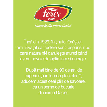 Ceai cu ghimbir si lamai verzi, 20 plicuri, Fares 604248