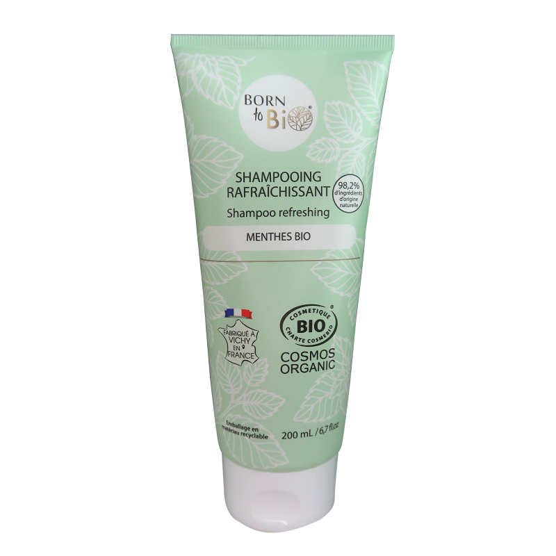 Sampon Bio Revigorant cu Menta, 200 ml, Born to Bio