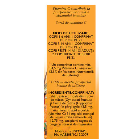 Vitaminizant cu macese si catina, F154, 63 capsule, Fares 614061