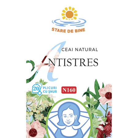 Ceai antistres, N160, 20 plicuri, Fares 624004