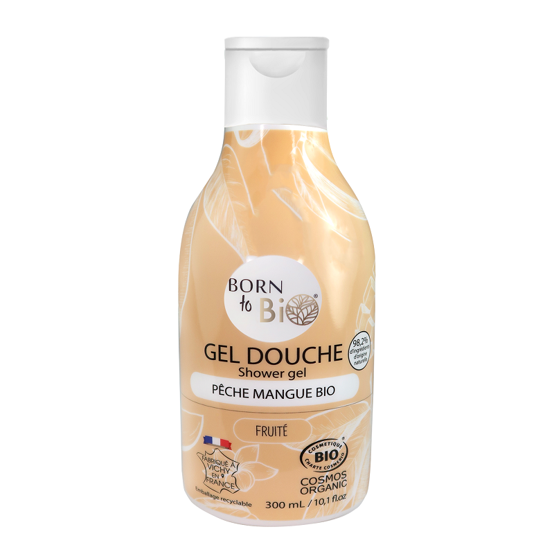 Gel de Dus Bio cu Piersica si Mango, 300 ml, Born to Bio