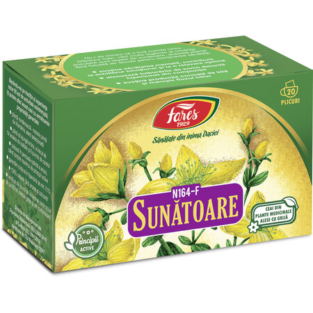 Ceai de Sunatoare, N164, 20 plicuri, Fares