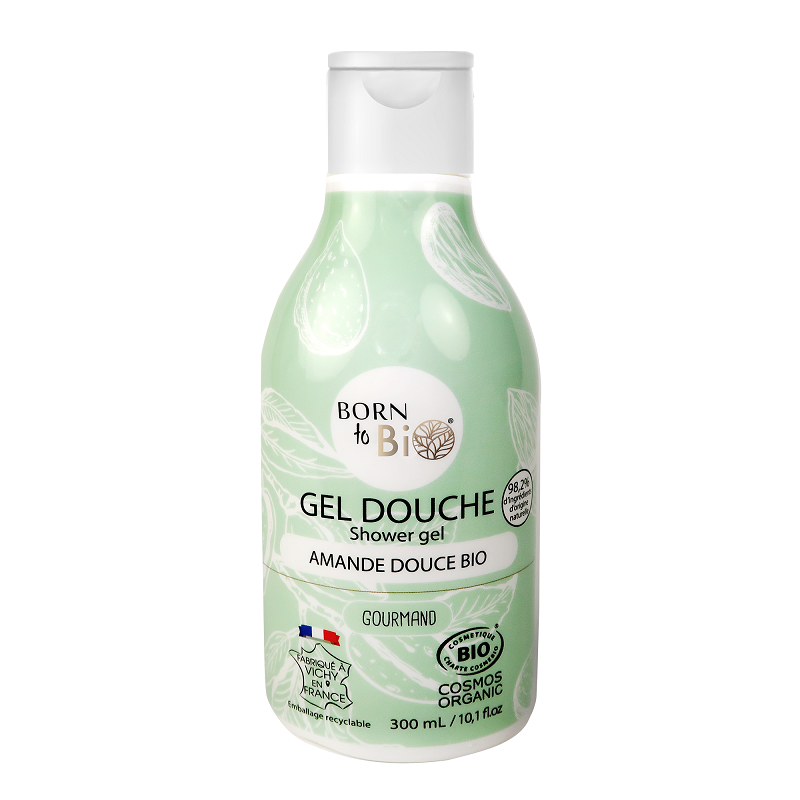 Gel de Dus Bio cu Migdale Dulci, 300 ml, Born to Bio