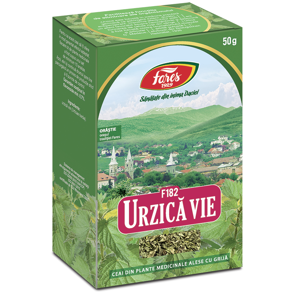 Ceai Urzica vie iarba F182, 50 g, Fares