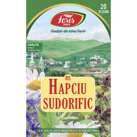 Ceai Hapciu Sudorific, R5, 20 plicuri, Fares 623671
