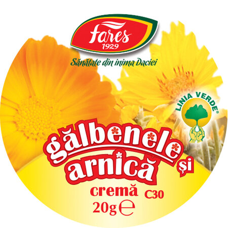 Crema de galbenele si arnica C30, 20 g, Fares 620787