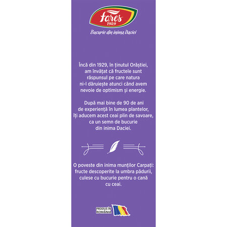 Ceai Fructele Carpatilor Aromafruct, 75 g, Fares 604223