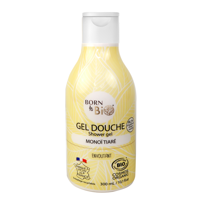 Gel de Dus Bio Monoi Tiare, 300 ml, Born to Bio