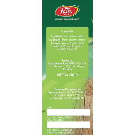 Ceai verde, 75 g, Fares 623863