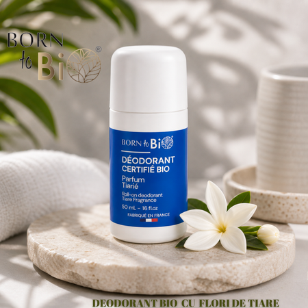 Deodorant Bio Roll On Monoi Tiare, 50 ml, Born to Bio 724723
