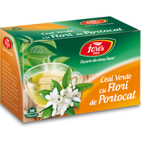 Ceai verde cu flori de portocal, 20 plicuri, Fares