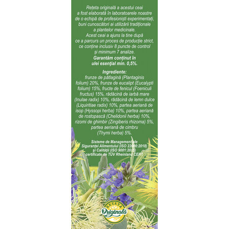 Ceai Bronhofit Usurarea respiratiei, R17, 50 g, Fares 623737
