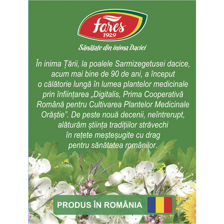 Ceai pentru tensiune, C25, 20 plicuri, Fares 623578