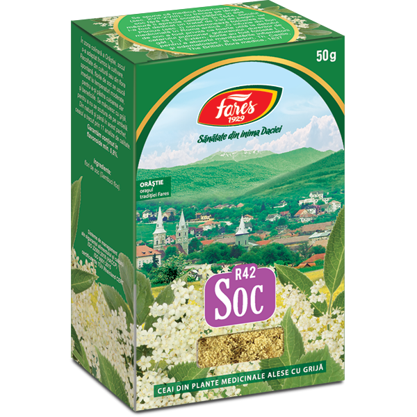 Ceai flori de Soc R42, 50 g, Fares