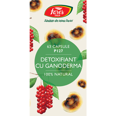 Detoxifiant cu Ganoderma, P127, 60 capsule, Fares 614142