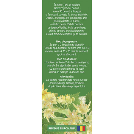 Ceai Tei flori N 149, 40 g, Fares 618320