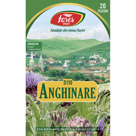 Ceai de Anghinare frunze D110, 20 plicuri, Fares 618511